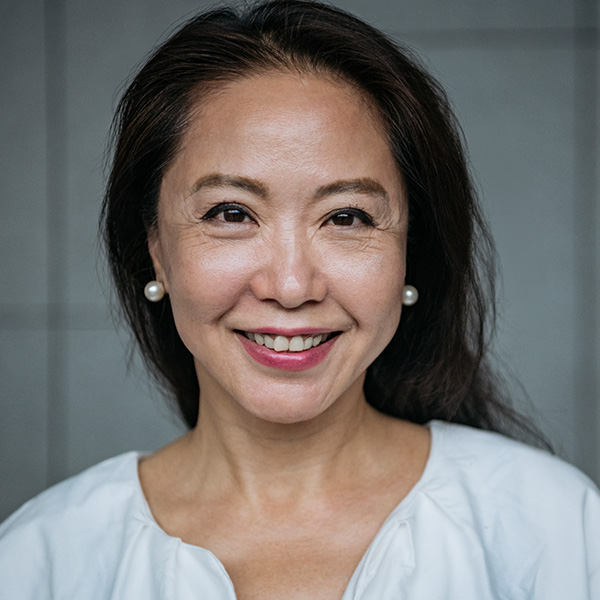 Happy woman smiling with beautiful teeth